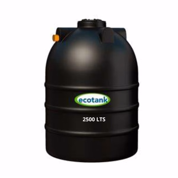 Fosa septica ecotank 2500 lts negro bicapa - Imagen 1