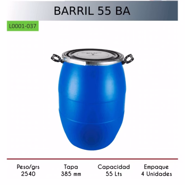 Barril 15 galones con chincha - Imagen 1