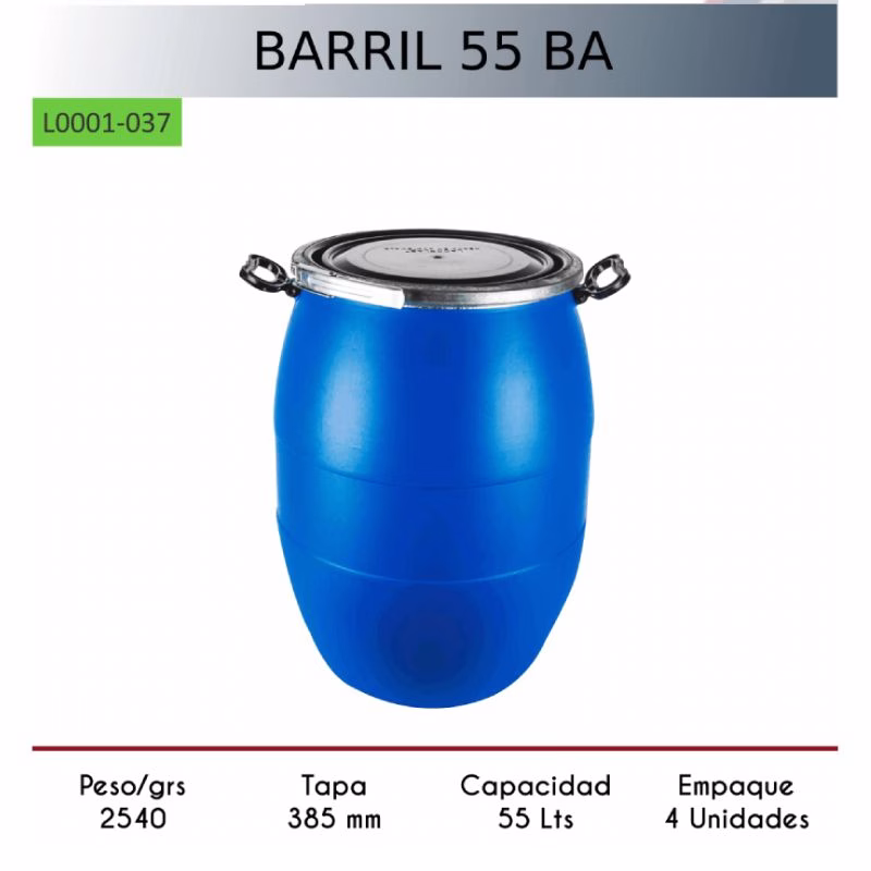 A124 Barril 15 galones con chincha - Imagen 1