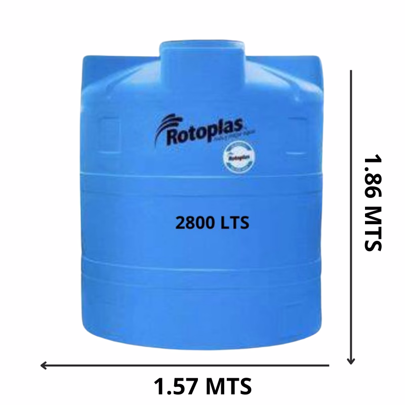 Sin título (800 x 800 px) - 22 Cisterna 2,800 lts azul tricapa - Imagen 1