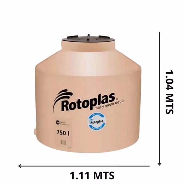 Rotoplas 750 lts beis tricapa - Imagen 1