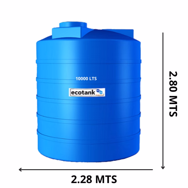 Ecotank 10,000 lts azul tricapa - Imagen 1