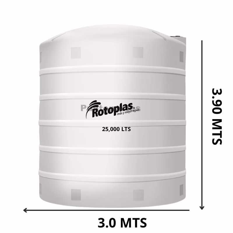 6B6A0B01-4D23-43E2-9588-F40241529160 Rotoplas 25,000 lts neutro transparente - Imagen 1