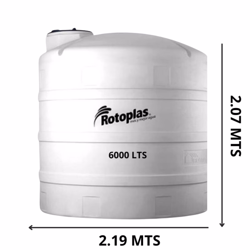 Sin título (800 x 800 px) Rotoplas 6,000 lts neutro transparente - Imagen 1