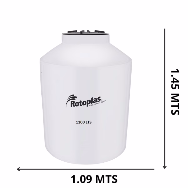 Rotoplas 1100 lts neutro transparente - Imagen 1