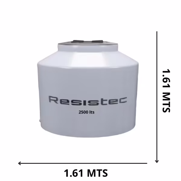Resistec 2500 lts gris tricapa - Imagen 1