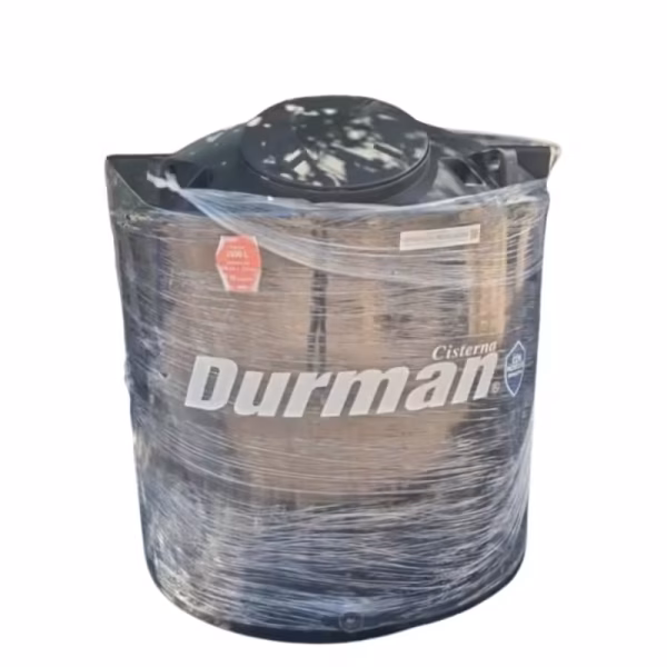 Cisterna Durman 2500 lts negra bicapa - Imagen 1
