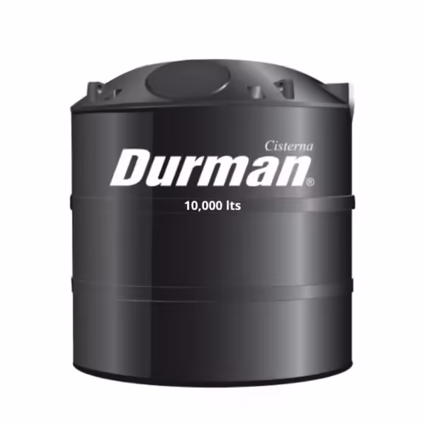 CISTERNA DURMAN 10,000 LTS NEGRO BICAPA