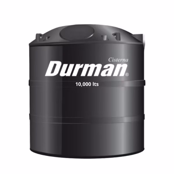 Fosa séptica Durman 10,000 lts negra bicapa - Imagen 1