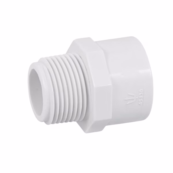 Adaptador macho PVC 4 PUL de presion - Imagen 1